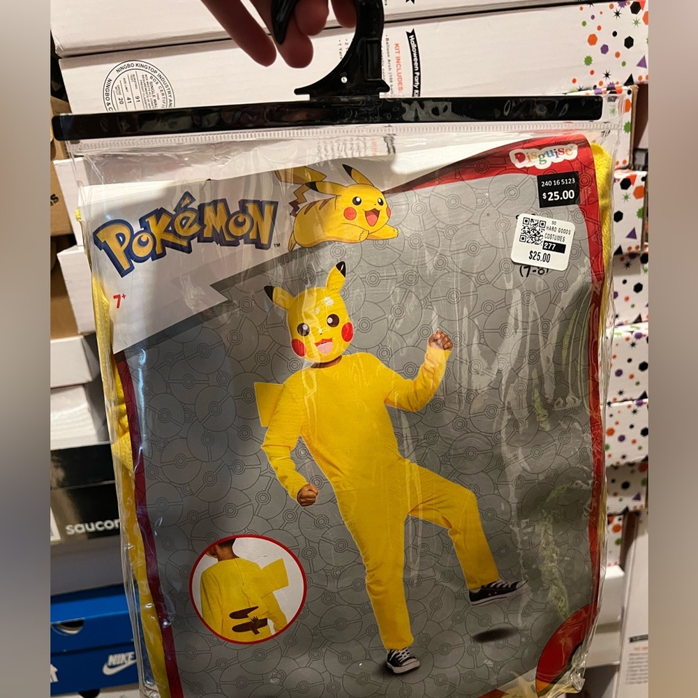 Pikachu Costume - kids 7-8
